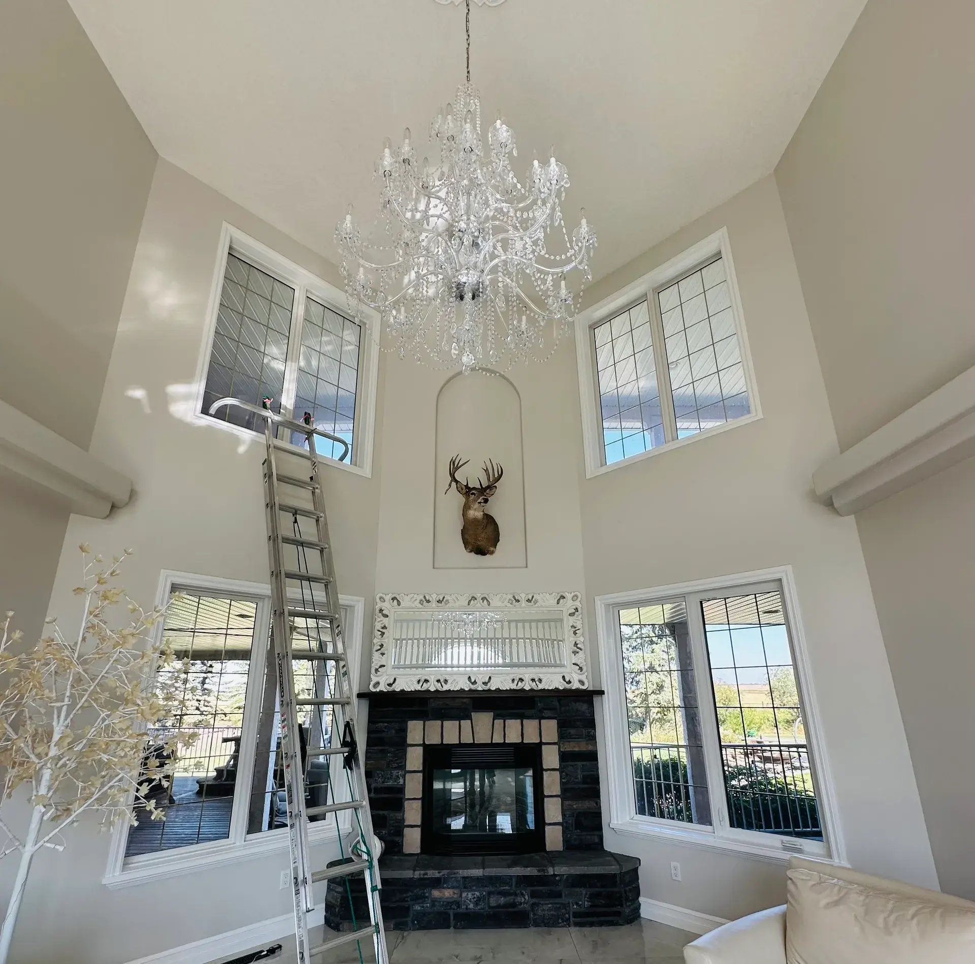 Interior window cleaning service for Grande Prairie homes