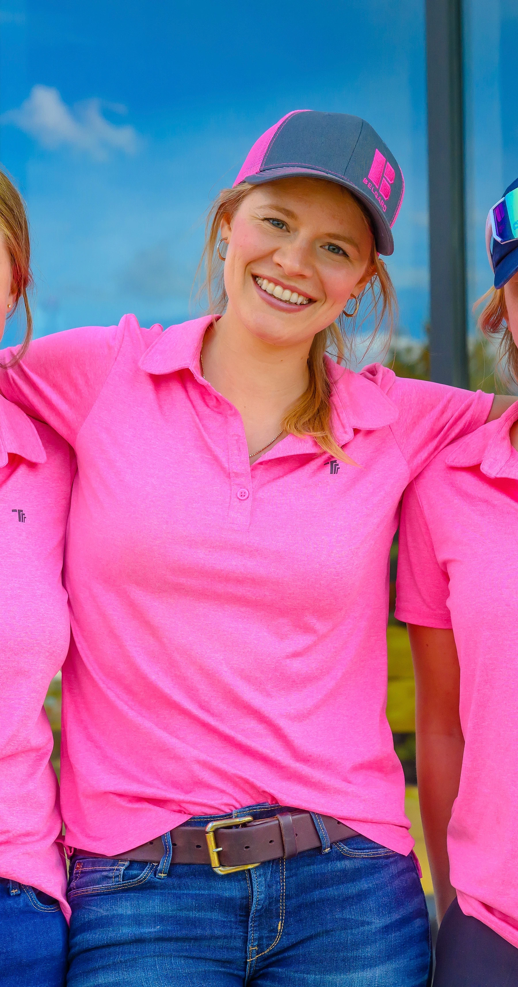 Linnae Biegel, founder of Peace Home Services, on a commercial job site in Grande Prairie